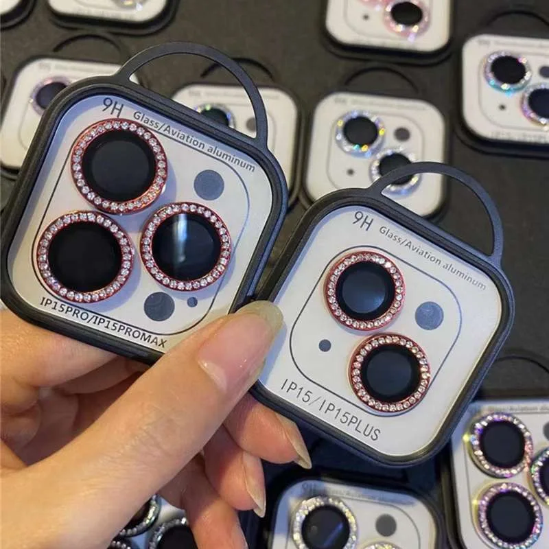 2-3Pcs Lens Metal Ring Protector Glass For IPhone 17 16 15 Pro Max Camera Lens Protection For IPhone 14 15Plus Camera Film