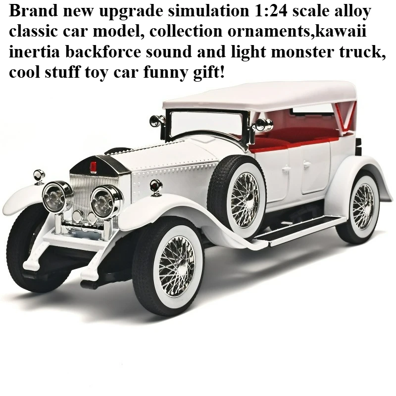 Cool Stuff Toy Car Funny Gift-1:24 Scale Alloy Car Model,Collection Ornaments,Kawaii Inertial Return Monster Truck,Toys for Boys