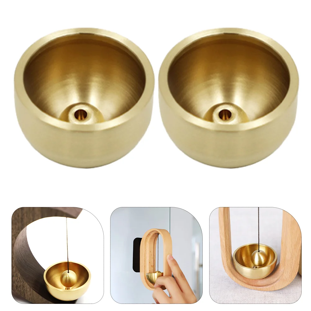 

3 Sets Copper Doorbell Wind Chime Accessories Pendant Small Craft Hanging Bells Metal Vintage Bell Home Decor Door Bells Chimes