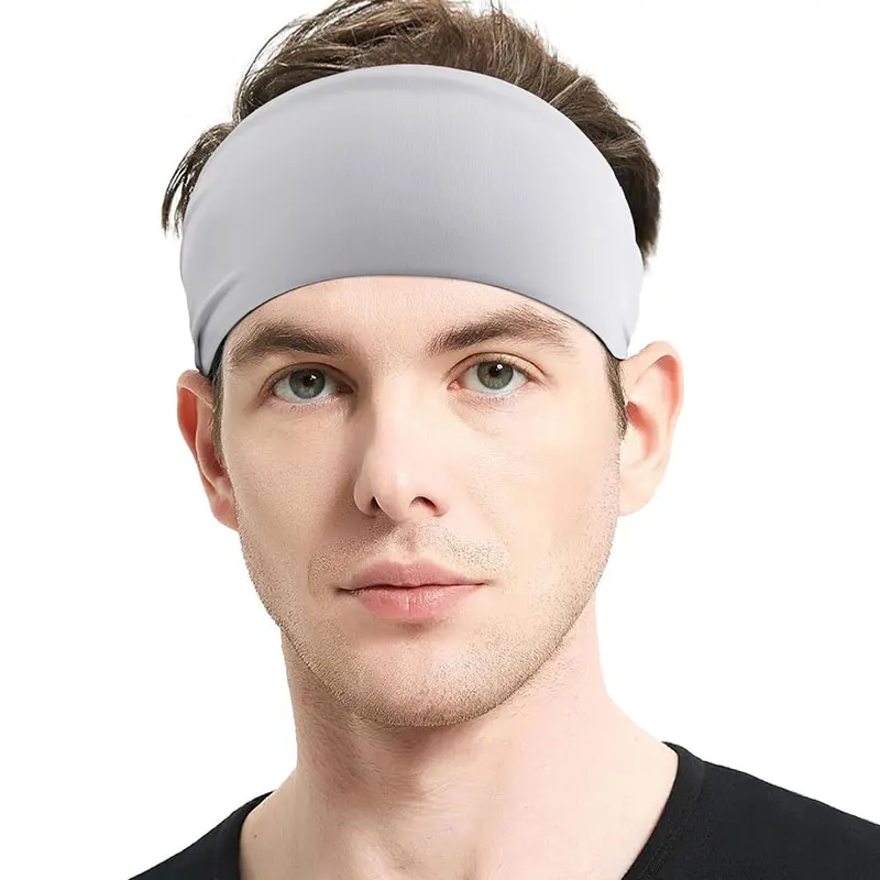 Headband Sports Headband Badminton Outdoor Cycling Antiperspirant Aerobic Fitness Yoga Widened Sweat-absorbent Headscarf