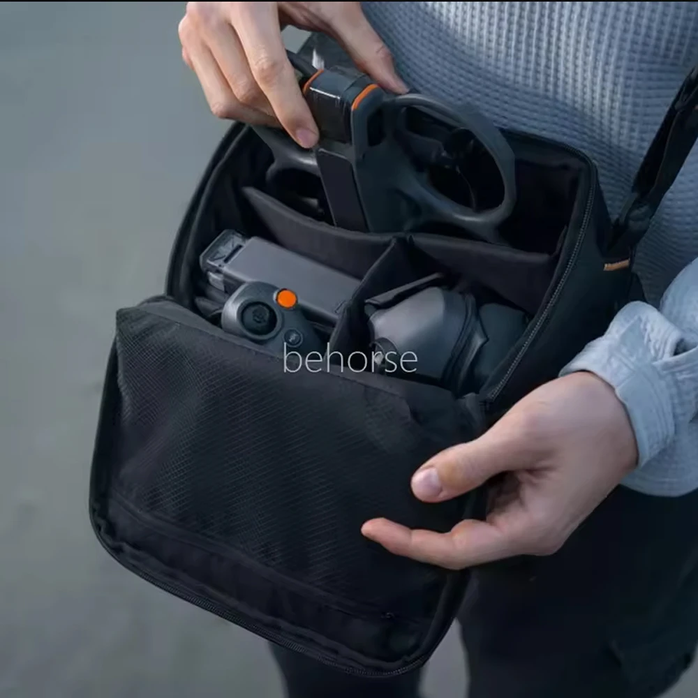 حقيبة حمل محمولة لـ DJI Avata 2 ، نظارات واقية 3 ، سعة كبيرة ، منظم مقاوم للماء ، ملحقات الطائرات بدون طيار