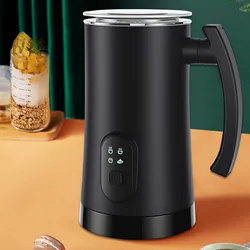 Milk Steamer Automatic Hot and Cold Milk Frother Warmer Stainless Steel Foam Maker for Cream Coffee Cappuccino Espresso