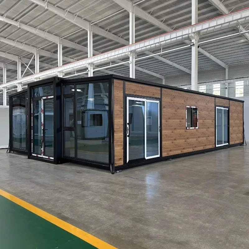Customized Container House Folding Room House 2 3 4 5 Bedrooms Luxury 40ft Movable Foldable Expandable Prefab Container House