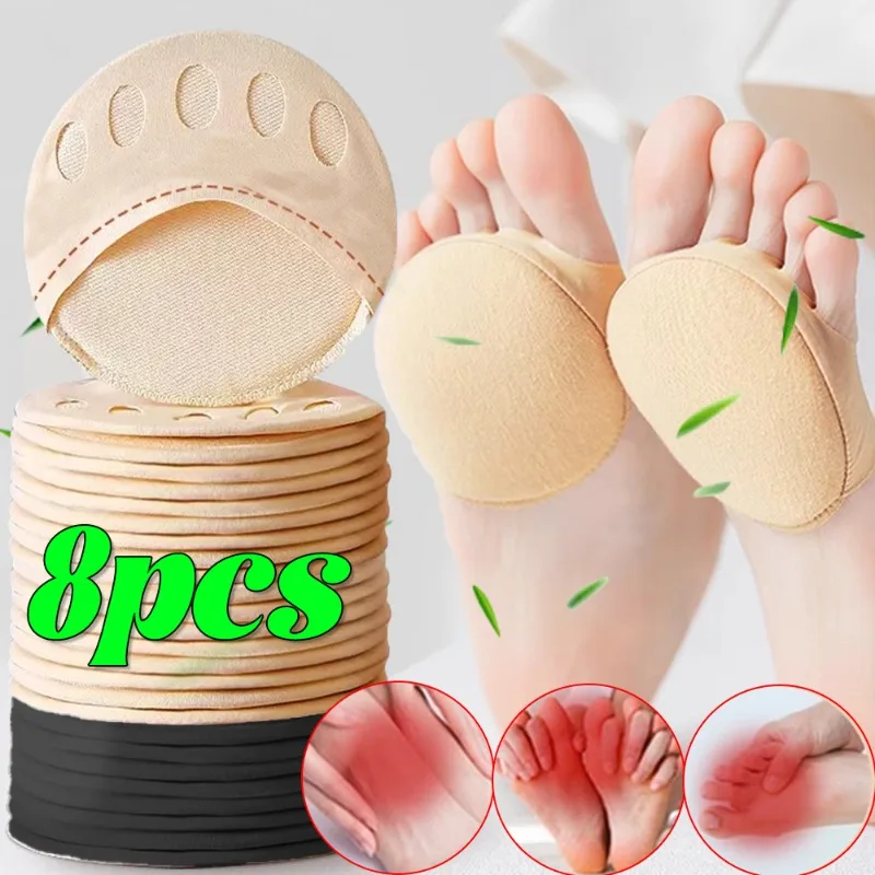 

Five Toes Forefoot Pads for Women High Heels Half Insoles Foot Pain Care Absorbs Shock Socks Toe Pad Massaging Toe Pads Summer