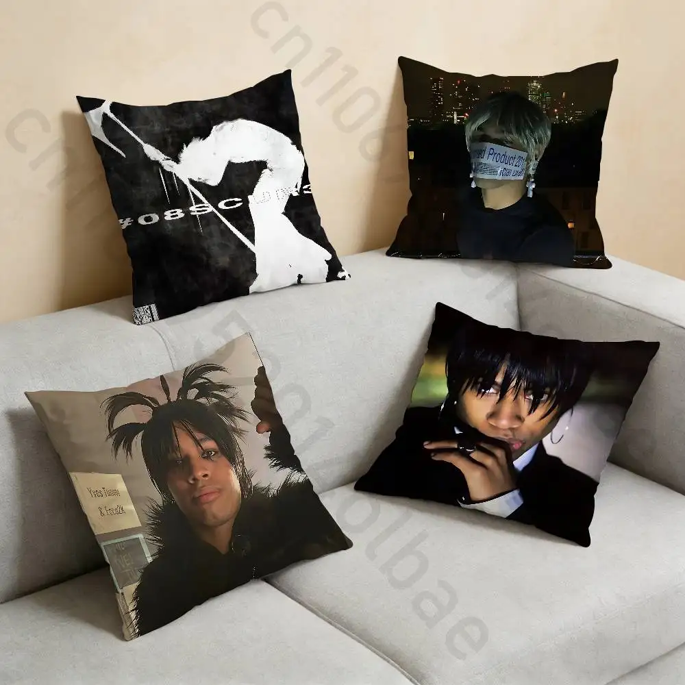 

Ecco2k Drain Gang Vintage pillow cover living room sofa cushion cover bedroom room bed pillow cover home decoration