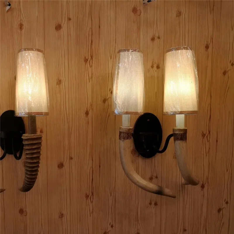 Afra moderne Geweih Wand leuchte kreative Lampe Wand leuchte führte für zu Hause Wohnzimmer Schlafzimmer Nacht Veranda Dekor