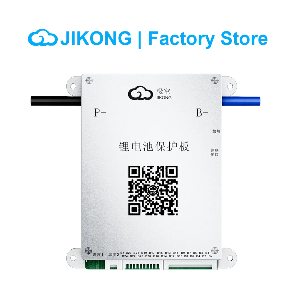 JIKONG BMS BD4A8S4P 0.4A Active Balance Current for 4S~24S Li-ion LiFePo4 Battery with BT RS485 60A 80A Charge JIKONG Smart BMS