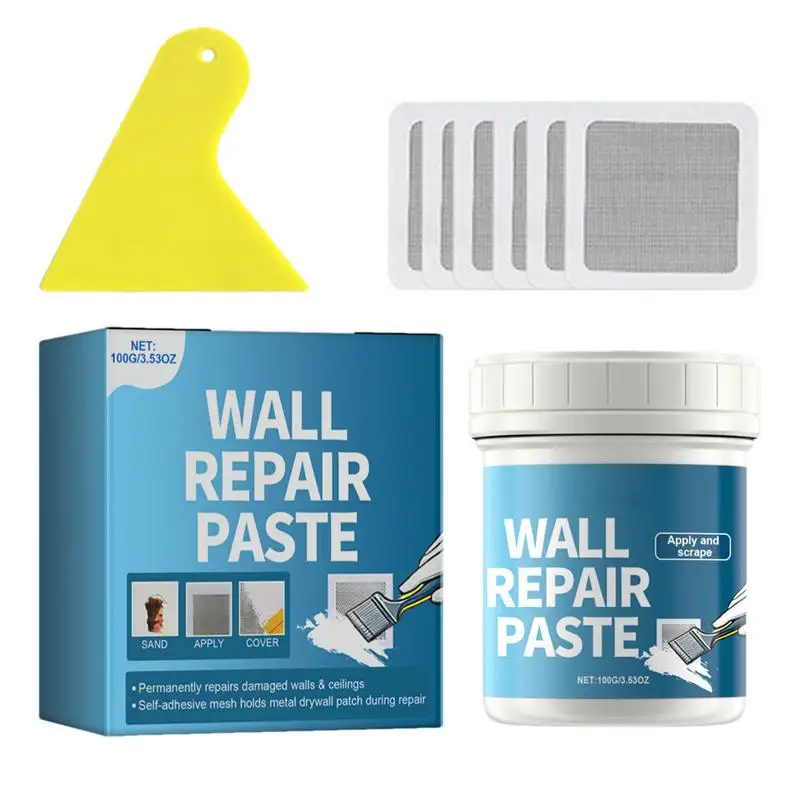 Drywall Hole Peeling Repair Paint Wall Repairing Ointment Strong Adhesion Quick-Drying High Density Water Resistant Wall Repair