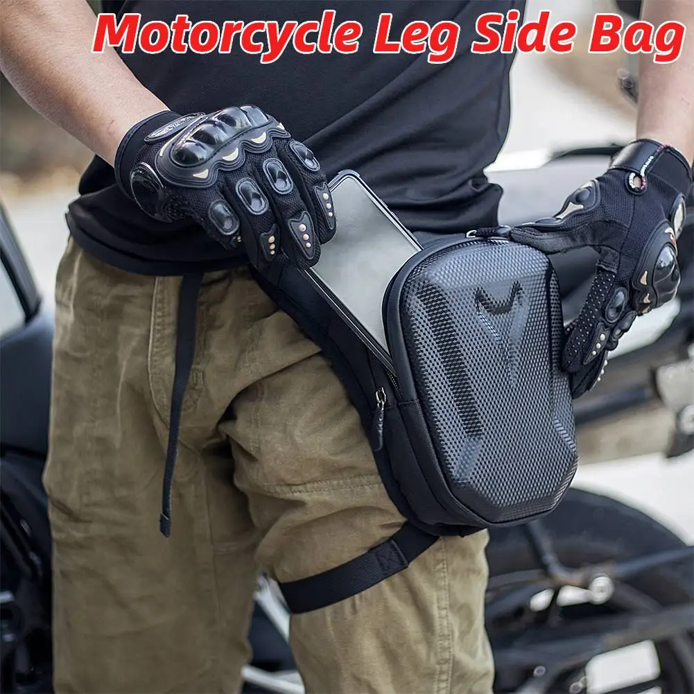 

Motorcycle Leg Side Bag with Mesh Bag Multifunctional Gaiter Bag Waterproof Outdoor Crossbody Bag Camping Hiking Crossbody Bag