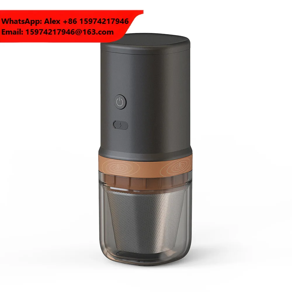 Portable Car Espresso Coffee Maker-USB Rechargeable Wireless Heating Semi-Automatic Capsule Machine For Travel Office & Camping