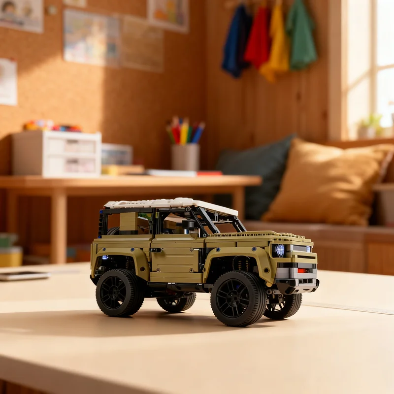 

2680 деталей MOC: Моторизованная техническая модель Defender V6, конструктор, креативный подарок, DIY-набор для демонстрации, премиум-класс для взрослых и детей, для дома и офиса