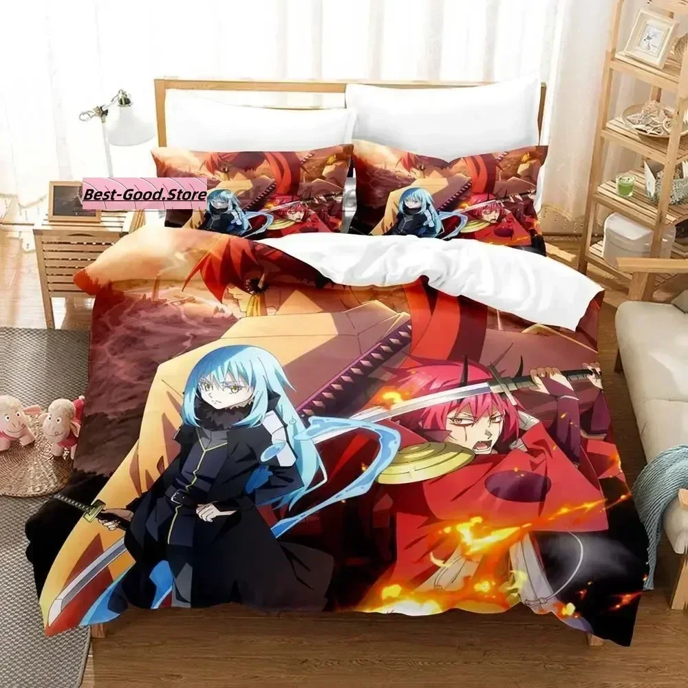 That Time I Got Reincarnated as a Slime Bedding Set Single Twin Full Queen King Size Bed Set Aldult Kid comforter bedding sets