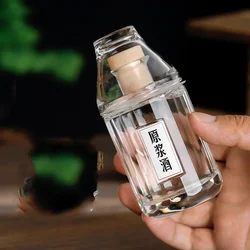 100ML cute mini lead-free whiskey decanter for Liquor Scotch Bourbon outdoor easy to carry