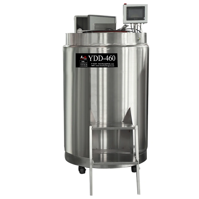 Professional Liquid Nitrogen Cryobiobank Container YDD-460L Cryogenic Liquid Nitrogen Tank For  Center