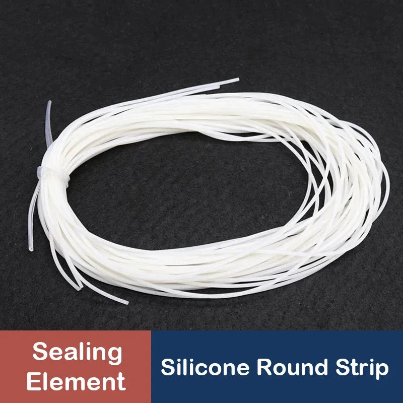 1~10M silicone solid circular sealing strip Dia 1~25mm high temperature resistance sealing good for the need to plug the place