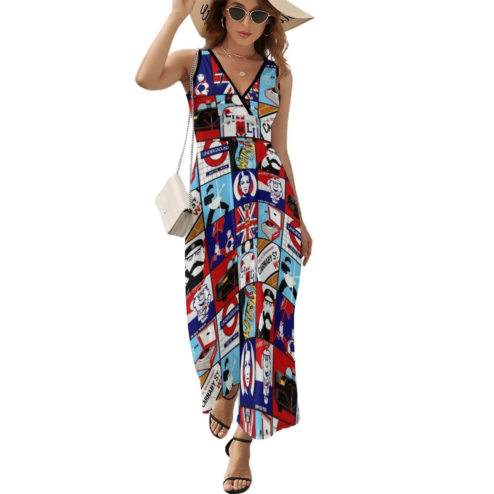 Iconische Mod Pop Art Mouwloze Kleding Voor Vrouw Jurken Voor Prom