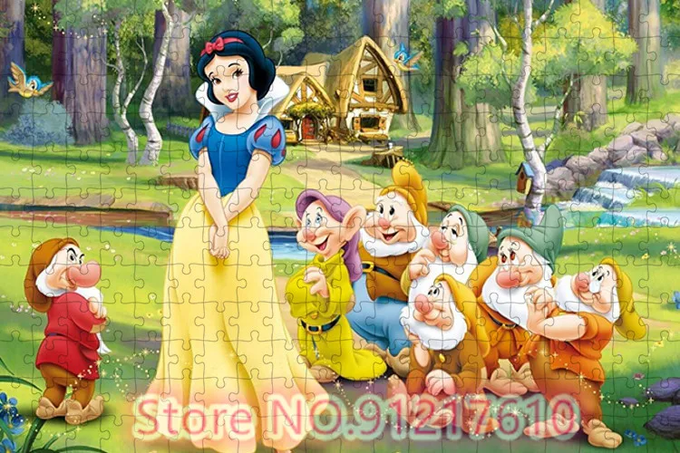 Disney biancaneve e i sette nani 1000 pezzi Puzzle Adventure gioco per bruciare il cervello dei bambini Puzzle regalo preferito