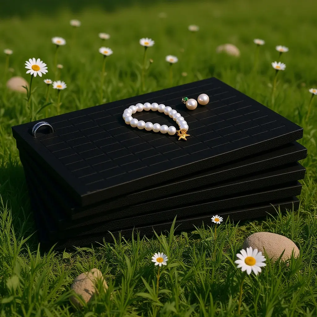 

5pcs Jewelry Case Insert Sponge Pad for Earring Ring Necklace Storage Box Liner Holder Cushion Display Mat Jewelry Supplies Kit