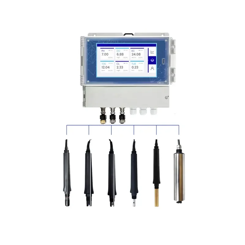 Multi-parameter Water Testing Equipment With Sensor For Ph Tds Orp Ec Do Cl Turbidity Multiparameter Meter Analyzer