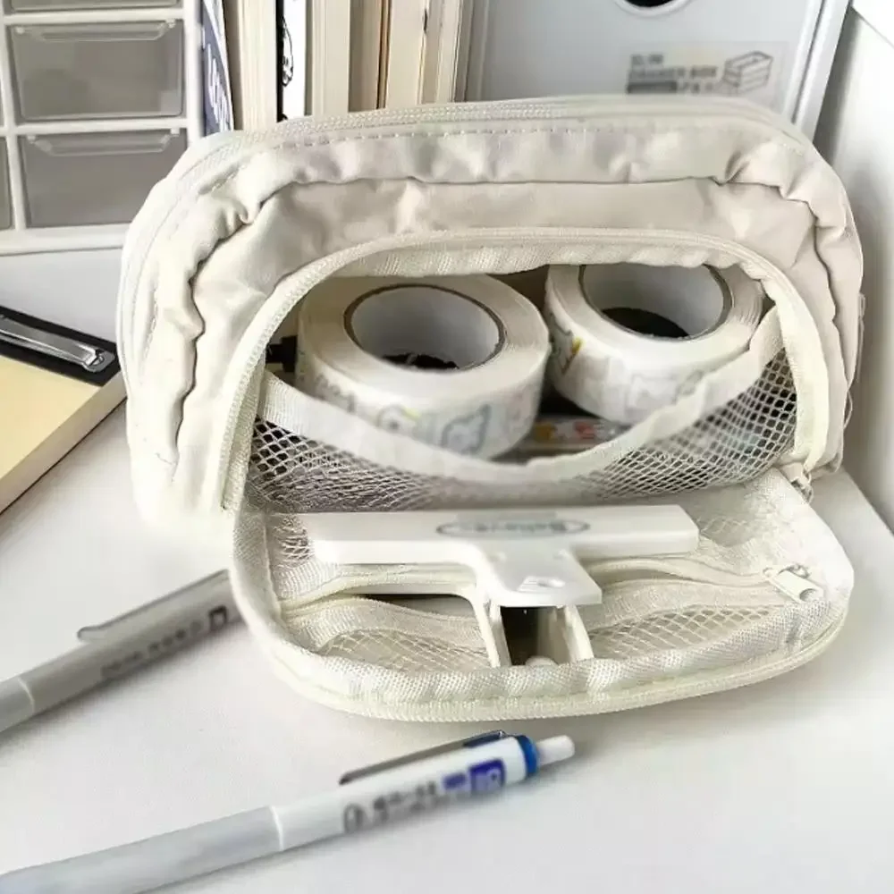 High-end pochacco sanrio anime kawaii caneta saco bonito dos desenhos animados estudante caixa de lápis caso de papelaria grande capacidade armazenamento de cosméticos