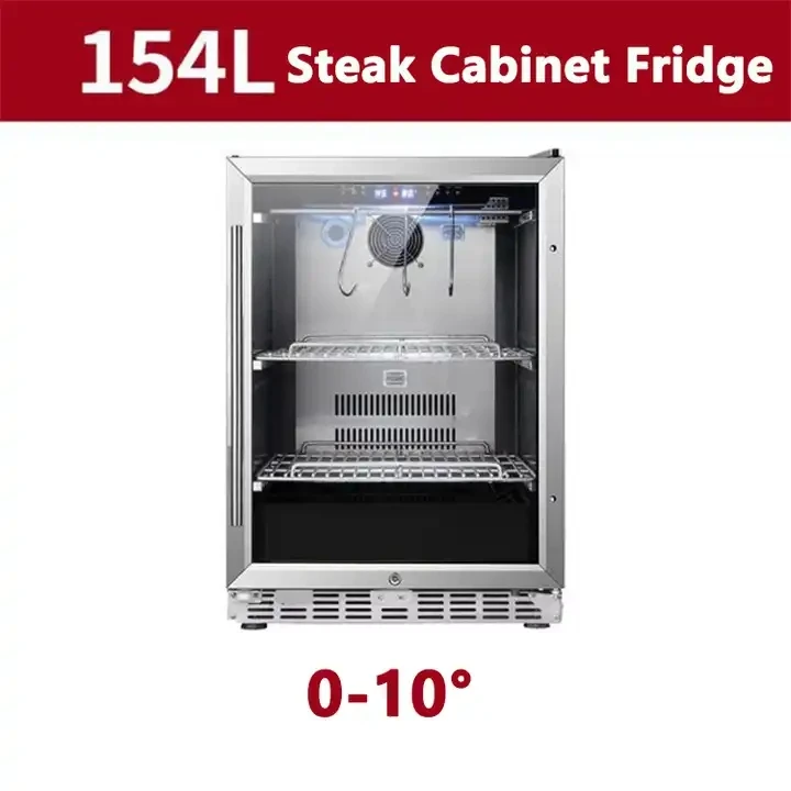 Best Price Kitchen Display Built In Beef Meat Curing Cabinet Steak Maturing Fridge