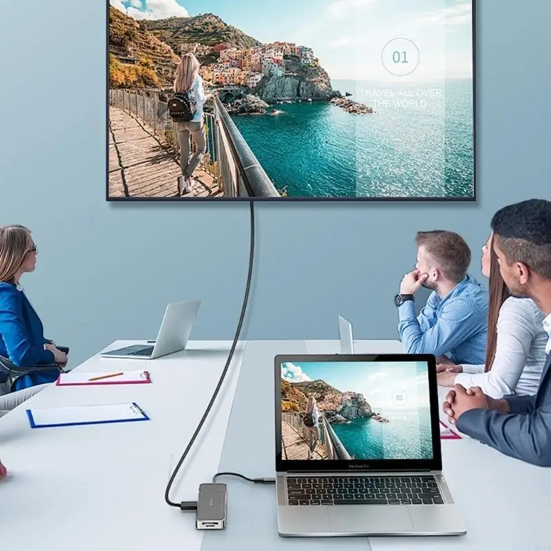 Adaptador versátil DVI D a VGA para conexión perfecta entre dispositivos sin necesidad controlador Cable con TPE 23