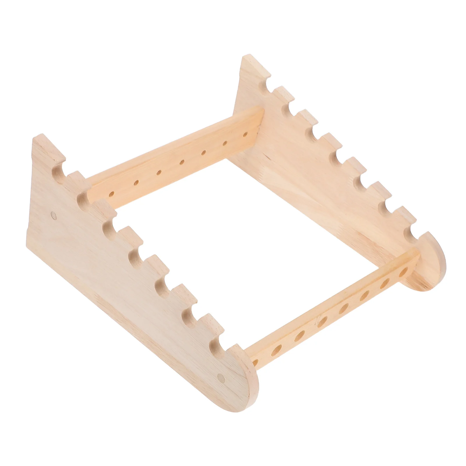 حامل مختبر حامل أنبوب اختبار خشبي لتخزين الماصة منظم أنبوب مدمج معدات مختبر العلوم المدرسية