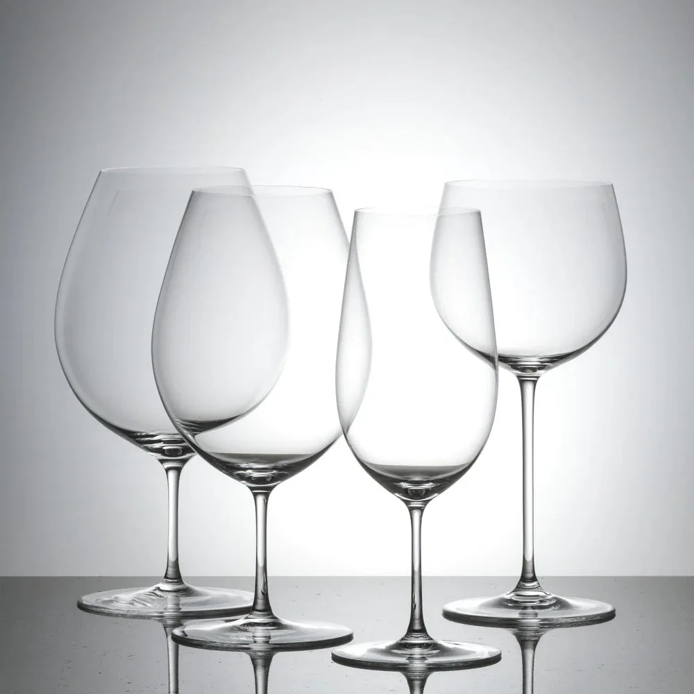 Upscale Banquet Crystal Handmade Wine Glass, Extremely Thin Masterly Craft, Perfect Flawless Classic Goblet