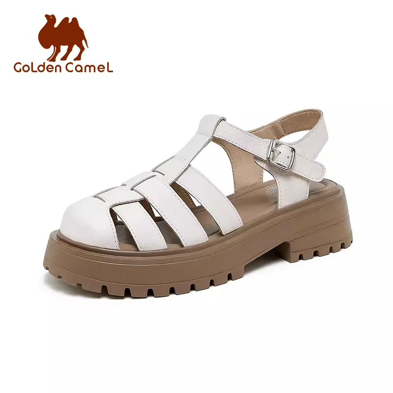 GOLDEN CAMEL Women\'s Sandals Summer 2023 New Fashion Luxury Ladies Beach Shoes Thick Bottom Sandal for Women Flip Flop Slippers