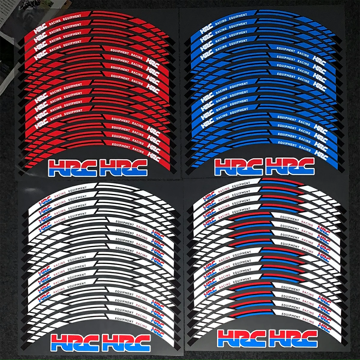 HRC CBR Wheels Rim Stickers Motorcycle For HONDA RR Racing CBR1000rr CBR600rr CBR650r CBR500r CBR250r 1000rr 600rr 650r 1000 600