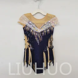 LIUHUO Rhythmic Gymnastics Leotard Competitive Cheerleading Performance For Children