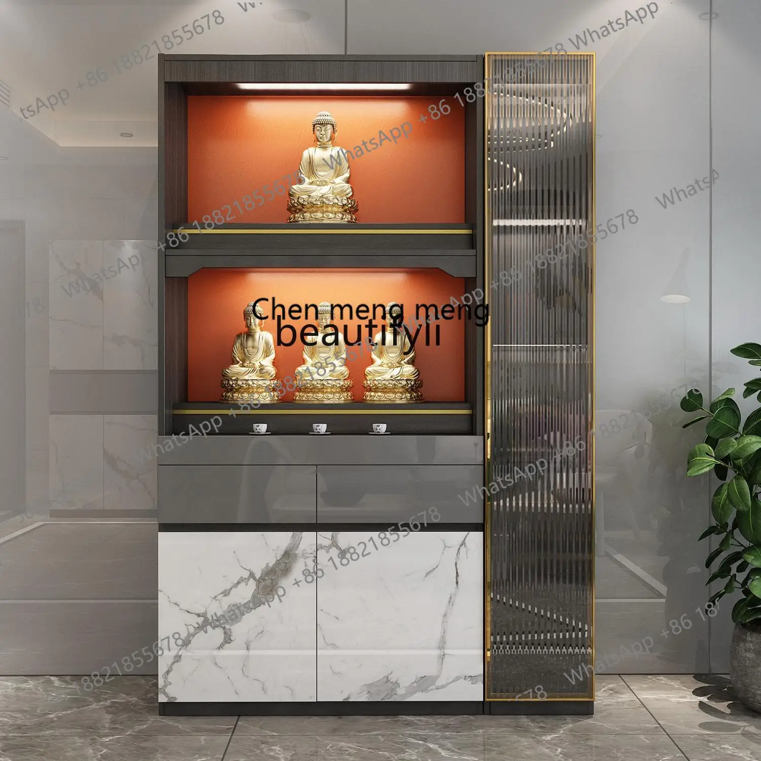 

X New Guanyin teacher light luxury special incense Buddha statue Bodhisattva ancestor table