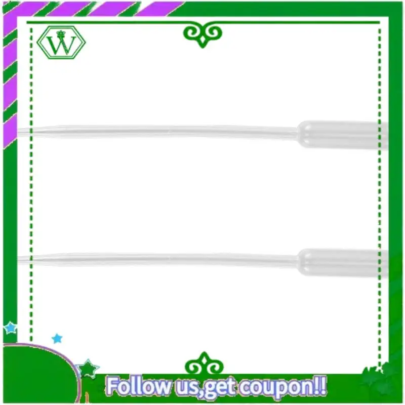 ABIK-500PCS Graduated Pipettes Dropper Polyethylene (0.5Ml)