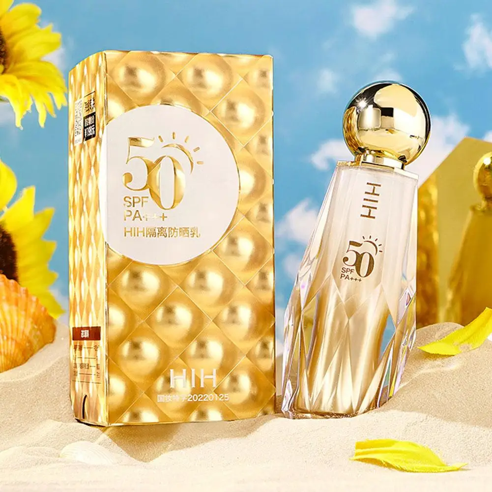 Crème Solaire d'Isolation éventuelles F50, Protection UV Longue Durée, Blanchissante, Hydratante, 30ml, O5F6