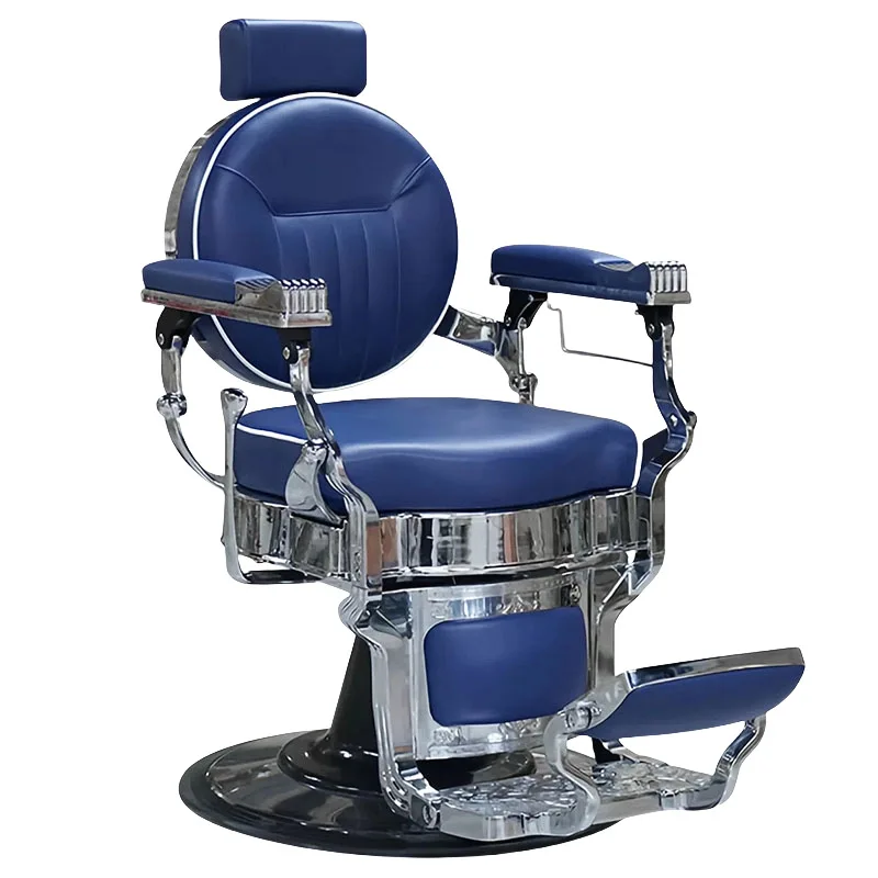Chaise à tête d'huile rétro pour hommes, chaise de coupe de cheveux pour musée, salon de coiffure, garniture de rasage inclinable spéciale, chaise de salon de permanente et de teinture