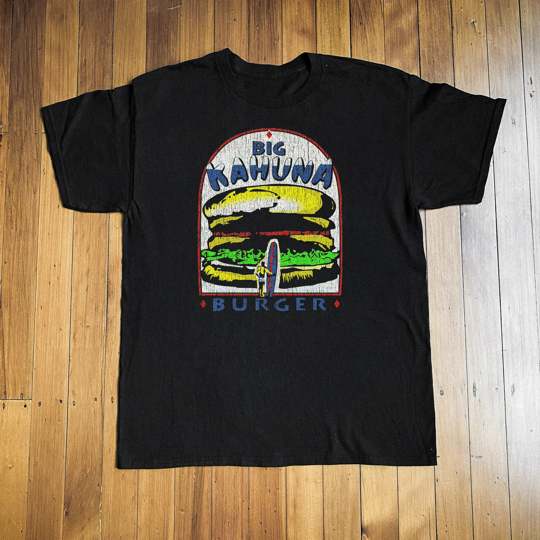 Big Kahuna Burger Pulp Fiction Retro Movie Graphic T-shirt Men Women Vintage Casual Cotton Short Sleeve Streetwear Tee