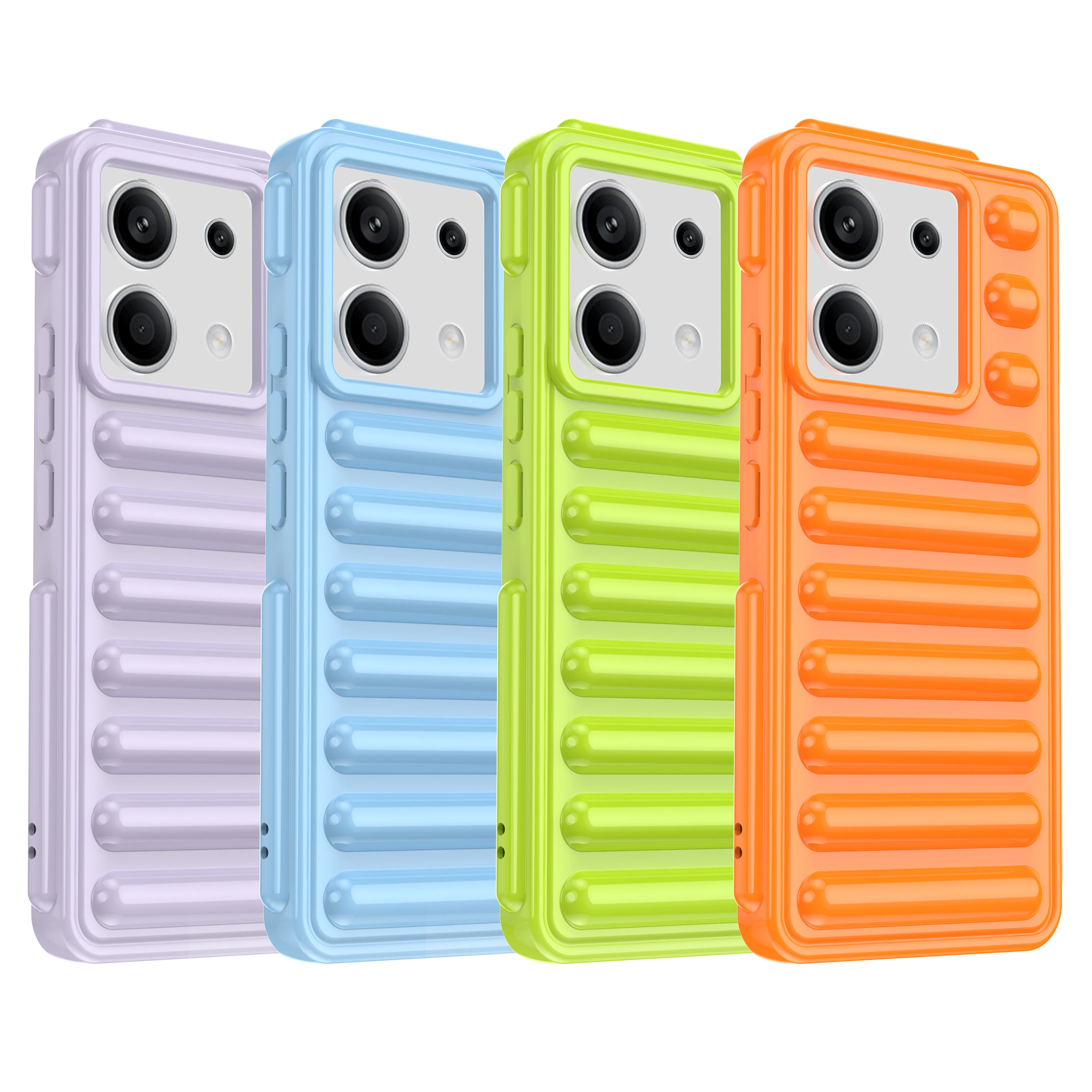 Solid color shock absorber capsule phone case Suitable For Xiaomi Redmi Note 13 14 13R 13C Pro Plus POCO F6 M6 X6 Pro 4G 5G case