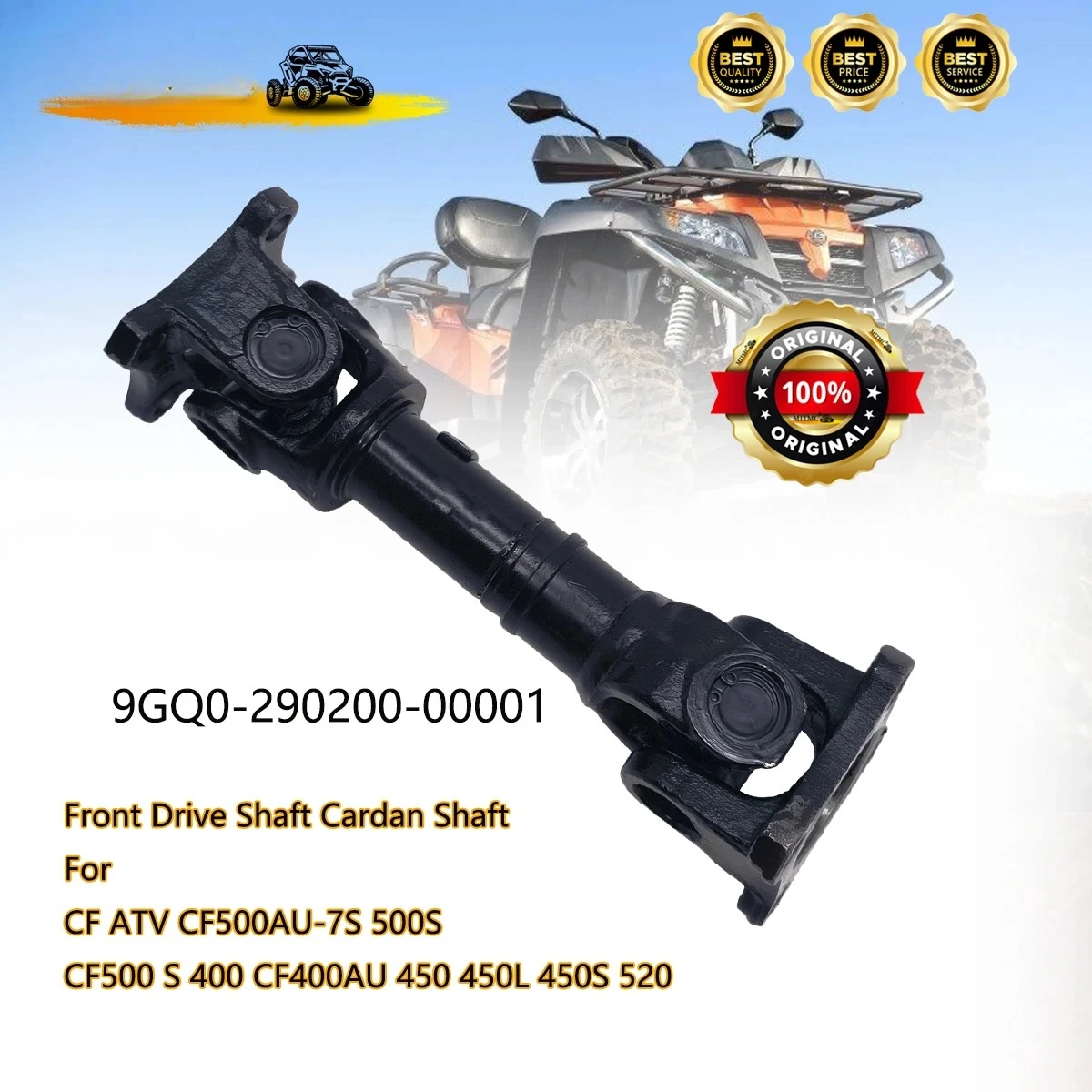 

Front Drive Shaft Cardan Shaft For CF ATV CF500AU-7S 500S CFORCE 500 S 400 CF400AU 450 450L 450S 520 9GQ0-290200-00001