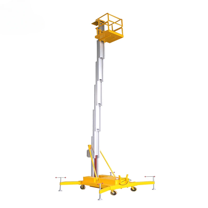 Single Mast Hydraulic Lift Platform Machine