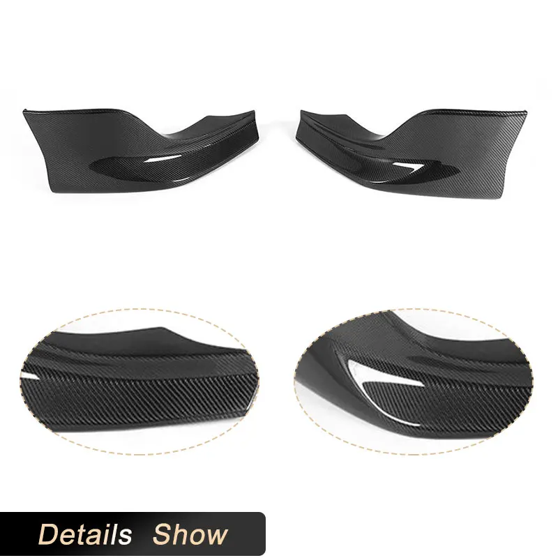 Carbon Fiber Front Bumper Splitters Lip for BMW E60 M Sport Bumper 2006-2010 520d 520i 523i 525i 530i Car Front Bumper Splitters