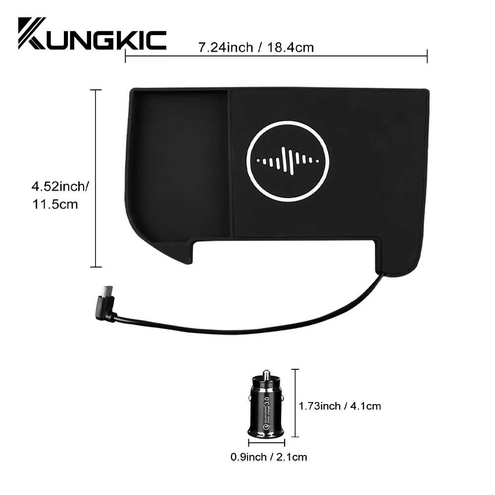 For Lexus NX 250/350/350H/450H 2022 2023 2024 2025 2026 LHD 15W Car Wireless Charger Mobile Phone Fast Charging Holder PVC Board