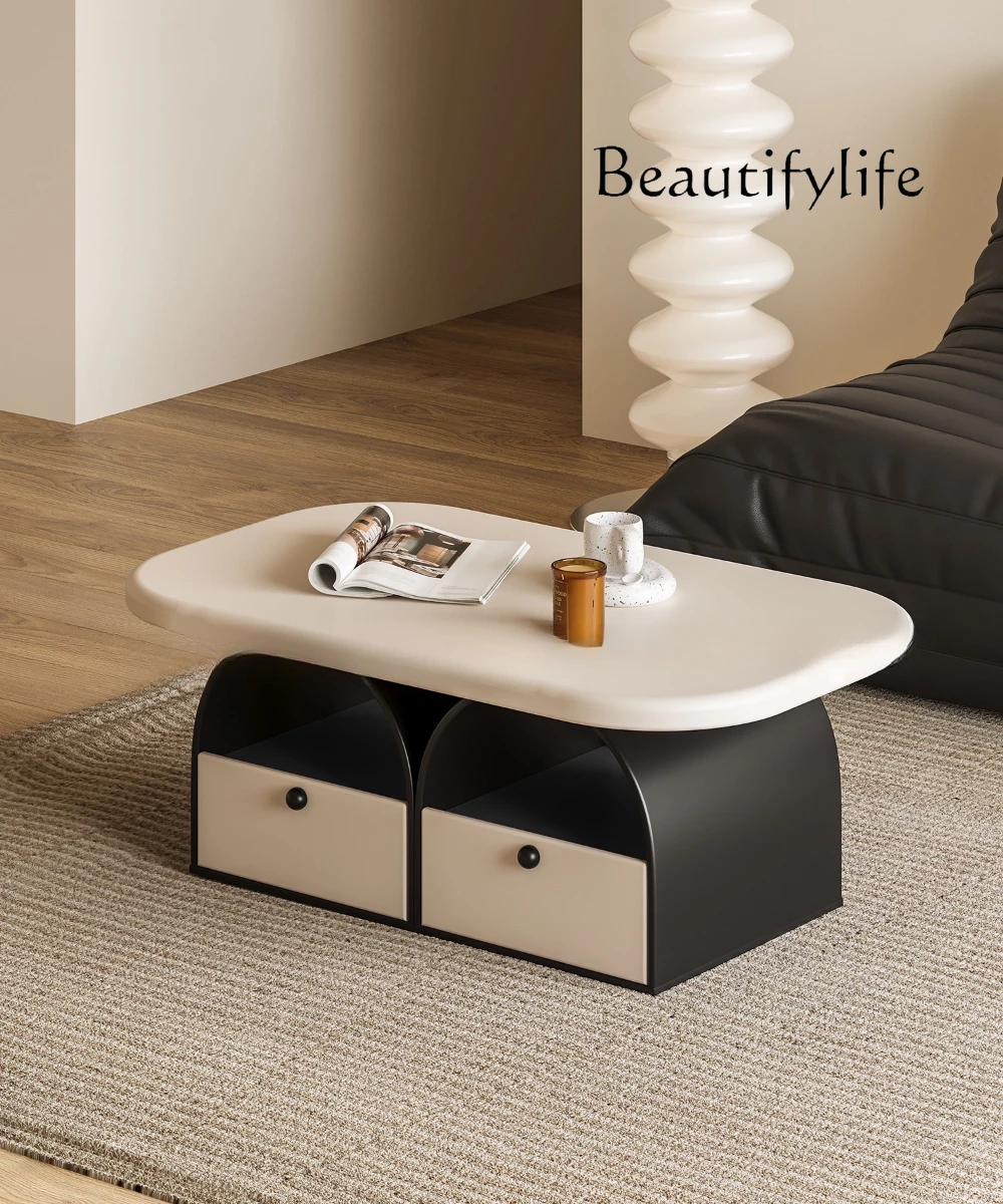 

Скандинавский кремовый чайный столик, домашний современный простой столик для хранения