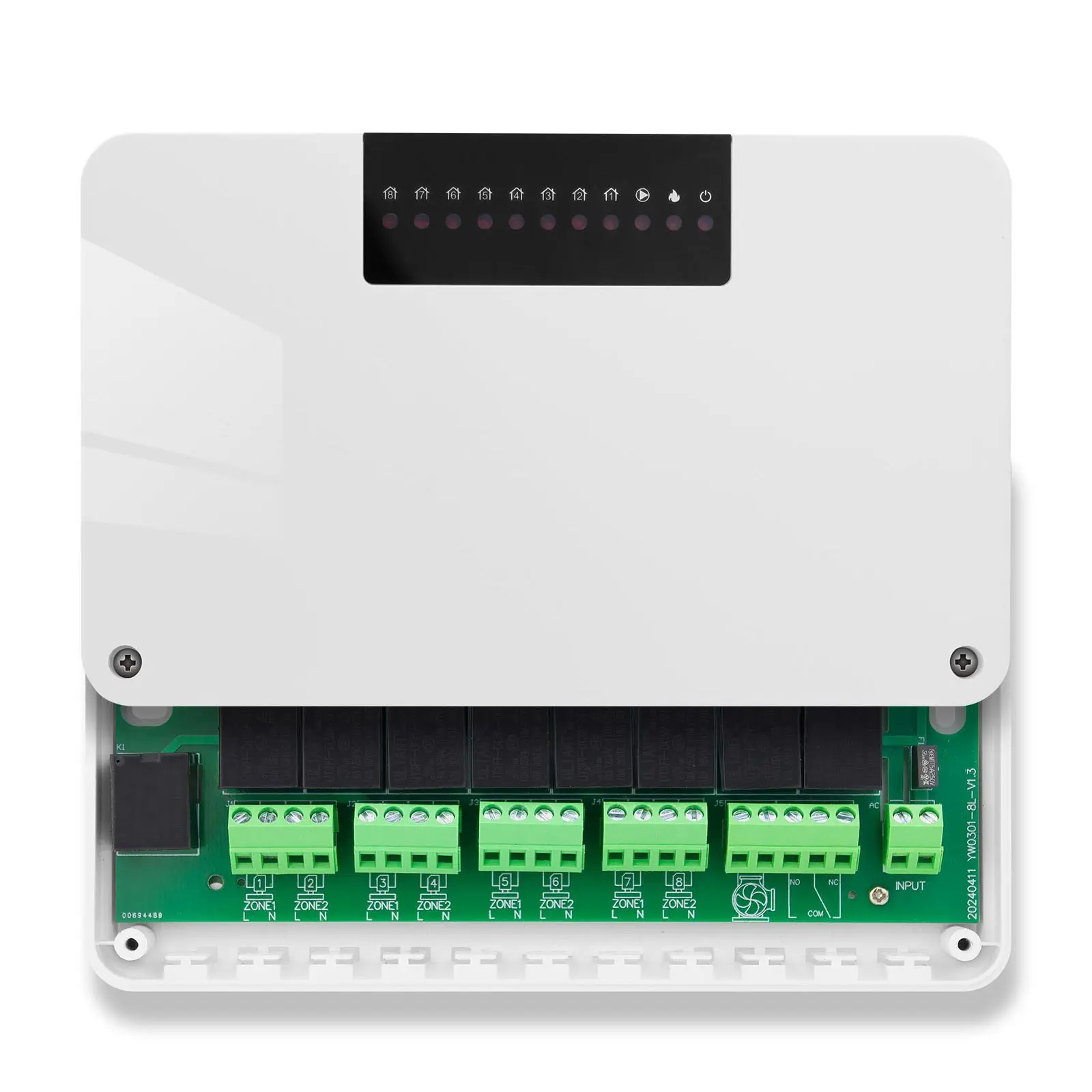 جديد التدفئة/التبريد RF ترموستات لاسلكي 8 منطقة محور تحكم التدفئة المركزية لتسخين المياه الغاز المرجل المحرك مضخة #3