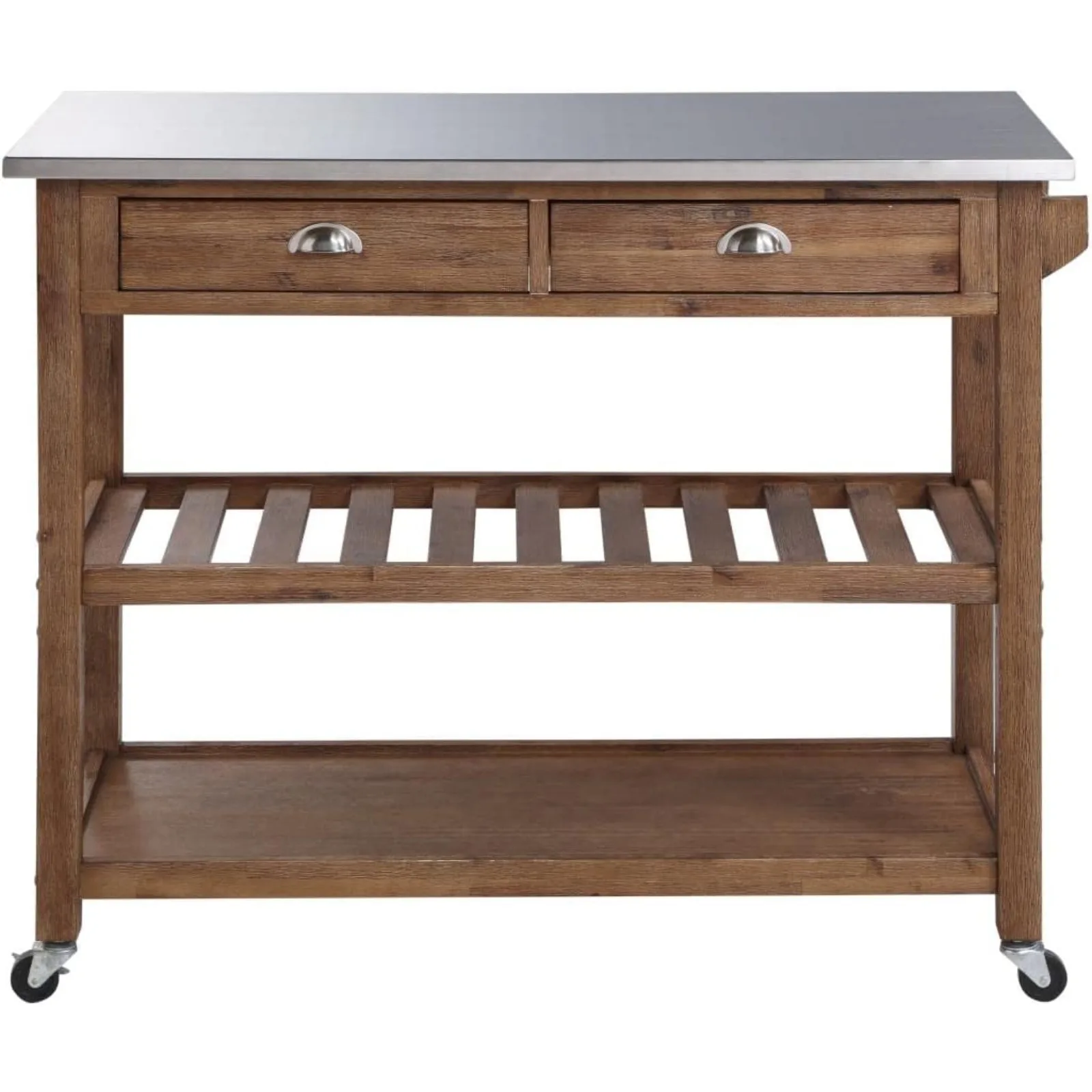 US Sonoma Kitchen Cart, Barnwood Wire-Brush