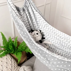 Indoor Outdoor Hammock Hanging Cloth Bag Net for Stuffed Toy Storage Household Simple Swing for Nursery Kids Room Home Decor