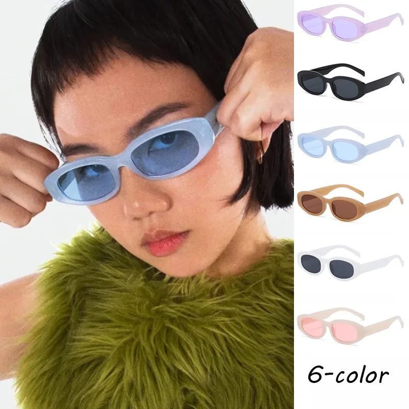 

2023 new Luxury Sunglasses Women Vintage Brand Designer Small Oval Sun Glasses For Women Shades Faddish Female Eyewear UV400