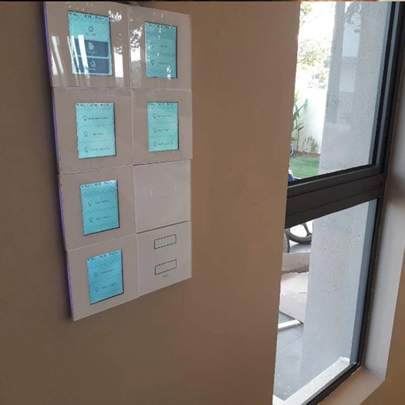 Lanbon-Interruptor Inteligente Toque Luz Parede, L8 Tuya App, Wi-Fi, LCD elétrico, Casa, Drop Shipping