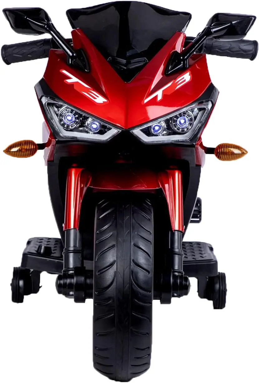 Motocykl 12 V dla dzieci, motocykl akumulatorowy dla dzieci z możliwością ładowania 2 koła Motocykl na elektrycznym motocyklu dla dzieci ze światłem