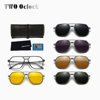 5-in-1 Magnetic Clip-On Polarized Sunglasses Women Men's Night Driving Glasses Prescription Eyewear Unisex Anti-Glare Shades