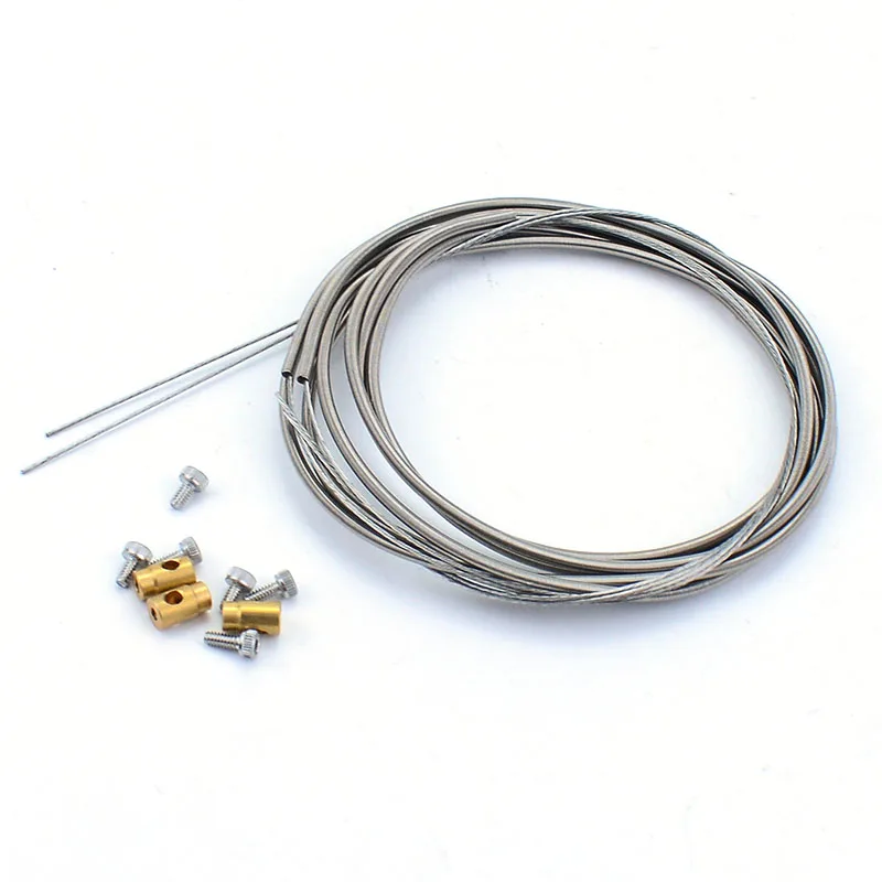 Metal Servo Pull Wire Differential Lock Wire Axle Differential Steel Rope for 1/14 Tamiya RC Truck SCANIA 770S VOLVO MAN Parts